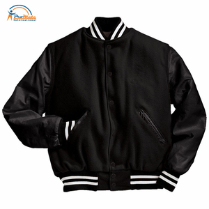 Chaqueta de béisbol universitaria al por mayor para hombre, chaqueta de lana personalizada, chaquetas impermeables de talla grande para hombre - Product Image 5