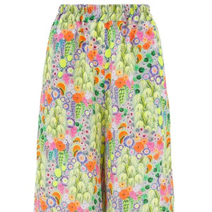 Pantalones Casuales de Moda para Mujer, Talla Grande, Estilo Flapper, de Algodón, Pierna Ancha, Transpirables, Cintura Elástica, Secado Rápido, Tipo Pijama - Product Image 2