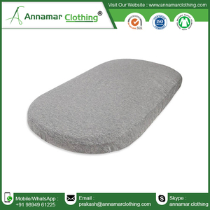 Drap-housse tricoté en jersey simple 100% coton pour berceau standard et matelas pour tout-petit drap de berceau résistant à l'eau - Product Image 5