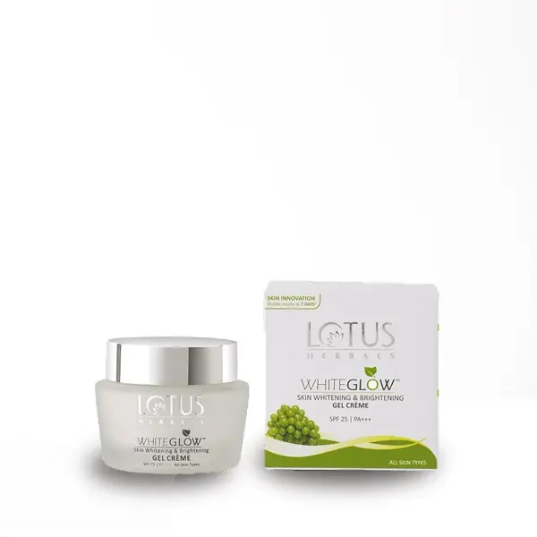 Lotus Herbal WHITE GLOW Haut aufhellende Gel creme mit SPF 25