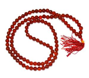 Ágata de piedras preciosas de estilo Jap Mala Feng Shui facetada de ónix rojo para compra y mejora espiritual directa del proveedor - Product Image 1