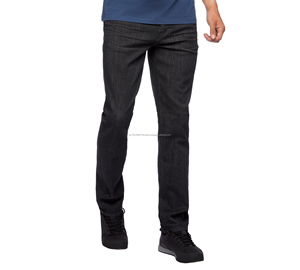 Pantalones cortos de nailon con cremallera para hombre, ropa de calle resistente al agua, pantalones vaqueros negros para correr - Product Image 2