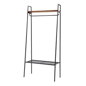 Aperto Vestiti Hanger Stand Rack Con Rack Di Stoccaggio Vestiti Scaffale Display Rack