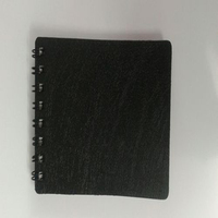 Agenda de negocios A5, cuadernos personalizados de cuero, personalizada con tapa dura, regalo liso rosa y negro, 2020