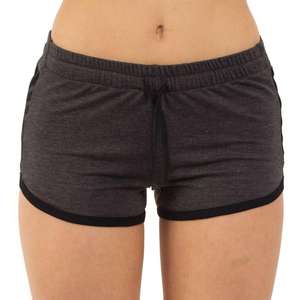 Pantalones cortos de entrenamiento sexis de corte holgado acanalado de dos tonos de tela de malla de doble capa de alta calidad para mujer personalizados Yoga Fitness de talla grande - Product Image 4