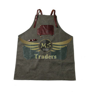 Tablier à outils de soudage Black Smith avec poche Tabliers faciles à porter Sangles en cuir multifonctions personnalisées Travail de barbier à café imperméable - Product Image 5