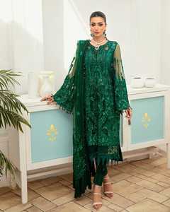 Vestido de fiesta informal bordado pakistaní ecológico con diseño de logotipo personalizado de calidad impresionante para mujer nueva moda de verano - Product Image 2