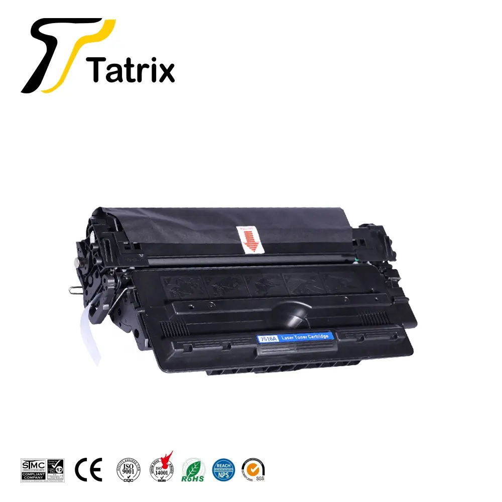 Tatrix Q7516A 7516A 16A Cartridge Toner Laser Hitam Premium Kompatibel untuk HP Printer LaserJet 5200n 5200tn
