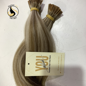 Alta calidad cutícula alineada Virgen vietnamita doble dibujado recto I-tip extensiones de cabello Wave Piano Mix I Tip cabello humano - Product Image 5