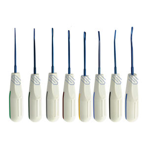 Juego de 8 Uds. De elevadores de raíz de luxación Dental recubiertos de titanio, extracción de dientes sueltos, puntas azules de titanio de acero inoxidable, Plástico - Product Image 2