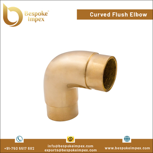 High Quality Brass 90 Degree Curved Flush Elbow Tube Connector Casting Technics Pipe Fittings 3 Year Warranty for <b>Deck</b> Railings - Product Image 2