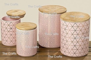 Boîtes de rangement à épices en bois de qualité supérieure avec quatre tailles différentes, boîte de rangement pour ustensiles de cuisine en Inde - Product Image 4