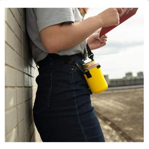Tracolla regolabile in Neoprene isolato tozzo e può indossare borsa termica da 12 once per bevande energetiche bevande lattine di birra - Product Image 4