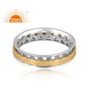 Handmade Trendy Design 925 Fine Sterling <b>Silver</b> <b>Spinner</b> Band <b>Ring</b> <b>Silver</b> Jewelry Manufacturer - Product Image 4