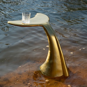 Aluminum Modern Unique <b>Side</b> <b>Table</b> Customized Design Finish Bulk Quantity Best Price Hotel Room Restaurant Any More <b>Side</b> <b>Table</b> - Product Image 1