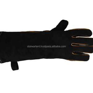 Gants de sécurité longs en acier inoxydable, enduits de cuir et de latex, antidérapants, antistatiques, anti-choc, anti-coupure niveau 5, personnalisables pour la manipulation des animaux - Product Image 3