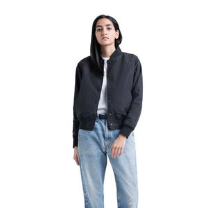 Women's Winter Outdoor <b>Pilot</b> Bomber <b>Jacket</b> with Satin Fabric Dyed & Embroidered Breathable Design - Product Image 1