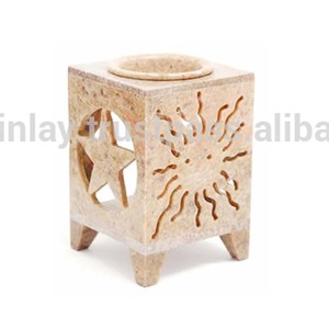 Soporte de luz de té, aceite aromático, jabonera India hecha a mano - Product Image 1
