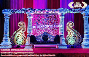 Corona de estilo Hollywood para boda, escenario de boda exclusivo del Reino Unido, elegante, escenario de boda canadiense, decoración Asiática de Gran fibra para escenario de boda, Reino Unido - Product Image 2