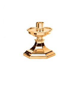 Candelabro de latón de alta calidad, tres soportes para iglesia, Brassworld, India - Product Image 6
