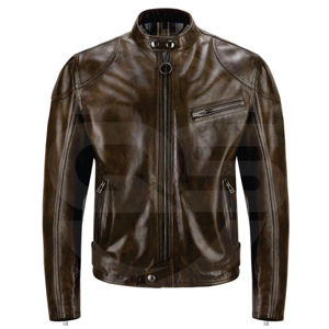 Blouson de moto en cuir, veste de course pour moto - Product Image 1