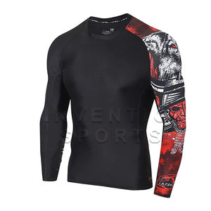 Protectores de erupción de manga completa de Color sólido para hombre más vendidos, protección UV, ligeros, elásticos, lisos, cuello redondo, protectores de erupción a la venta - Product Image 6