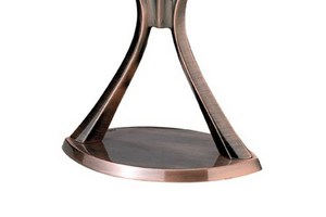 Menorah de Hanoukka moderne avec finition en cuivre antique, bougeoirs en métal et fer antiques, lanternes et pots pour usage judaïque - Product Image 3