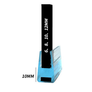 Fermoirs de porte en verre pour salle de <span class=keywords><strong>douche</strong></span> avec fermeture magnétique étanche à 180 degrés, 6, 8, 10, 12mm - Product Image 3