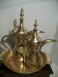 หม้อกาแฟทองเหลืองโบราณโบราณโบราณ Dallah สำหรับชาและกาแฟ - Product Image 5
