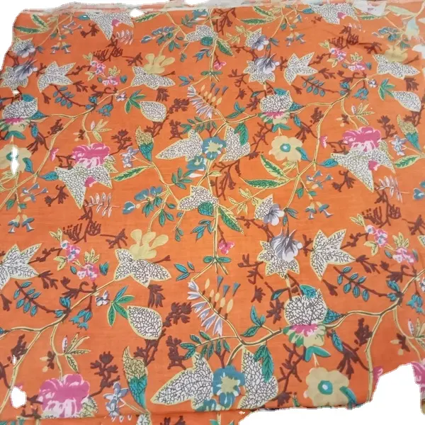 Индийская ткань с Пейсли птицами и цветочным принтом, хлопковая ткань с принтом джайпура для бега с цветочным принтом, краситель для ручной трафаретной печати, материал для бега