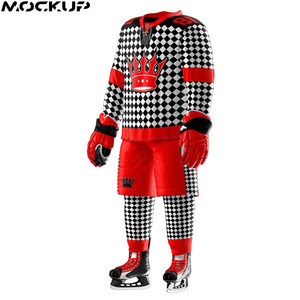 เครื่องแบบฮ็อกกี้น้ำแข็งพิมพ์ซับลิเมชันสำหรับฟิลด์ระบายอากาศได้ดีจากทีม2025 - Product Image 4