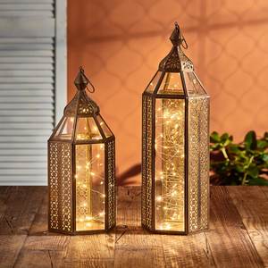 Antique Collection Iron Hanging Lantern Lamps | <b>Tealight</b> <b>Holder</b> With <b>Tealight</b> Candle | Hanging Light for Indoor/Outdoor Home Dec - Product Image 2