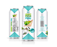 Gemaakt in Vietnam Drankententoonstellingsbedrijf Best verkochte product Biologische Kokoswaterpuree Versgeperst in 330ml aluminium blik Verhoogt de energie