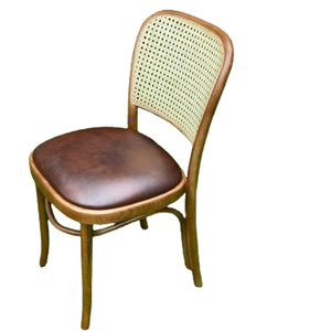 เก้าอี้ไม้ด้านข้างพร้อมสายรัดหวายและเบาะหนังจากเวียดนามผู้ผลิตที่ดีที่สุดติดต่อเราสำหรับราคาที่ดีที่สุด - Product Image 3