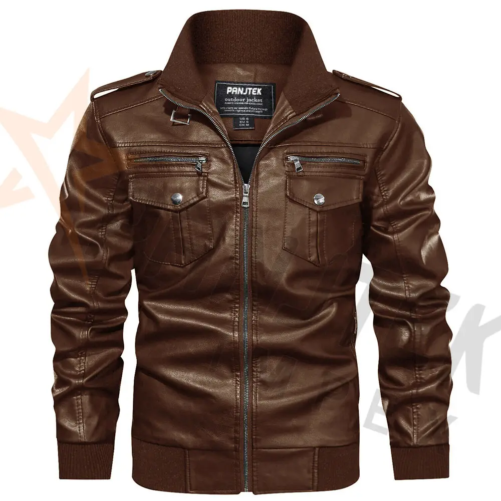 2021 New Men's Autumn and Winter Leather Fashion Jacket Leather Motorcycle Style Men's Business Casual Men's Jacket