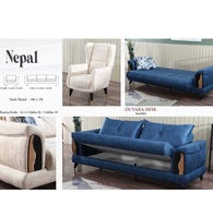 Canapé Chesterfield en tissu fait main pour salon, ensemble 3+2+1, fauteuil d'angle Bergère, mobilier turc extensible, direct usine