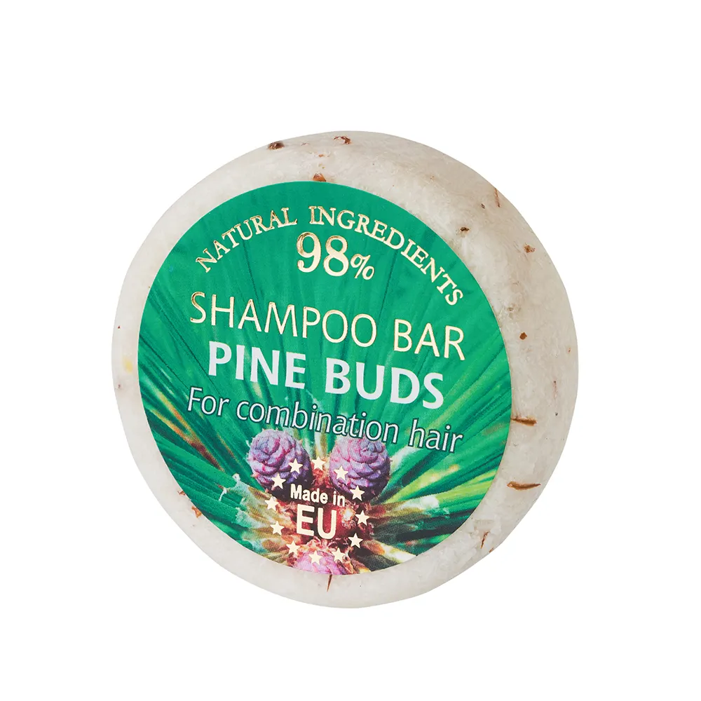 International Quality Supplier Pine Buds Shampoo Solid Round Shape Bar for Combination Hair Buy at Cheap Price