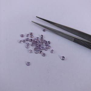 Cabochon de pierre d'améthyste naturelle de 2mm à facettes rondes en vrac du fabricant au prix de gros direct en ligne en Inde - Product Image 1