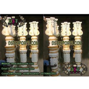 เสาคริสตัลทรงขวดแต่งงาน,เสาคริสตัลสำหรับตกแต่งเวทีงานแต่งงานแบบโบราณ - Product Image 5