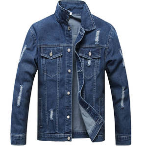 Men's High Street Fashion Outwear Snow Print <b>Denim</b> <b>Jacket</b> with Stand Collar - Product Image 1