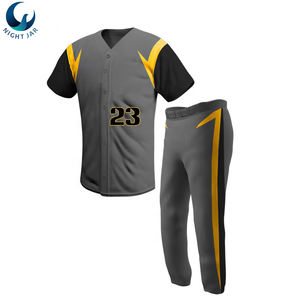 Ensemble de maillots de baseball et softball sublimés personnalisés, uniformes imprimés de haute qualité pour adultes, vêtements de sport grande taille à rotation rapide - Product Image 6
