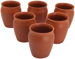 Terracotta tea cups & eco friendly Clay tea cups, special clay items, clay Items