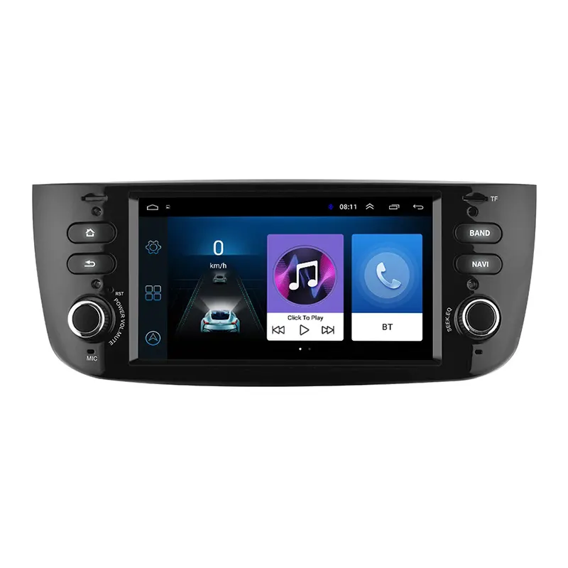 Carplay 6.2 इंच 4 कोर एंड्रॉयड 13 कार ऑडियो डीवीडी प्लेयर रेडियो वीडियो स्टीरियो नेविगेशन प्रणाली के लिए फिएट Linea 2012-2015