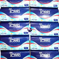 Дорожная салфетка для лица TESSA 250s | Происхождение из Индонезии | Дешевая популярная салфетка для домашнего использования