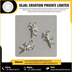 925 Sterling Silver Charms Custom Jewelry India-Sejal Creation Indian Seller Supplier Factory Price Vintage Cute <b>Flower</b> Gifts - Product Image 6