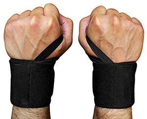 Calidad profesional 18 \ "Grado de competencia Levantamiento de pesas Muñequeras Material de tela con soporte pesado - Product Image 4