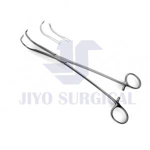 Alta demanda 15cm CE ISO aprobado gris quirúrgico pinzas de disección y ligadura Manual de acero inoxidable curvado en forma de S - Product Image 4