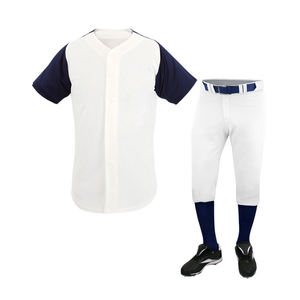 Uniformes de Béisbol para Hombre al por Mayor, Jersey Rojo, Pantalón Blanco, 100% Poliéster, Secado Rápido, Transpirable, Cintura Elástica, Cómodo para Deportes - Product Image 4