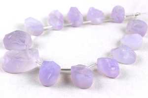 Gema de cuarzo Natural de lavanda para fabricación de joyas, piedra preciosa ovalada de calidad impresionante, 13 piezas - Product Image 3