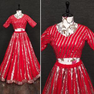 Lehenga choli-temporada festiva para fiestas, sangeet, ropa de boda para mujeres y niñas - Product Image 5